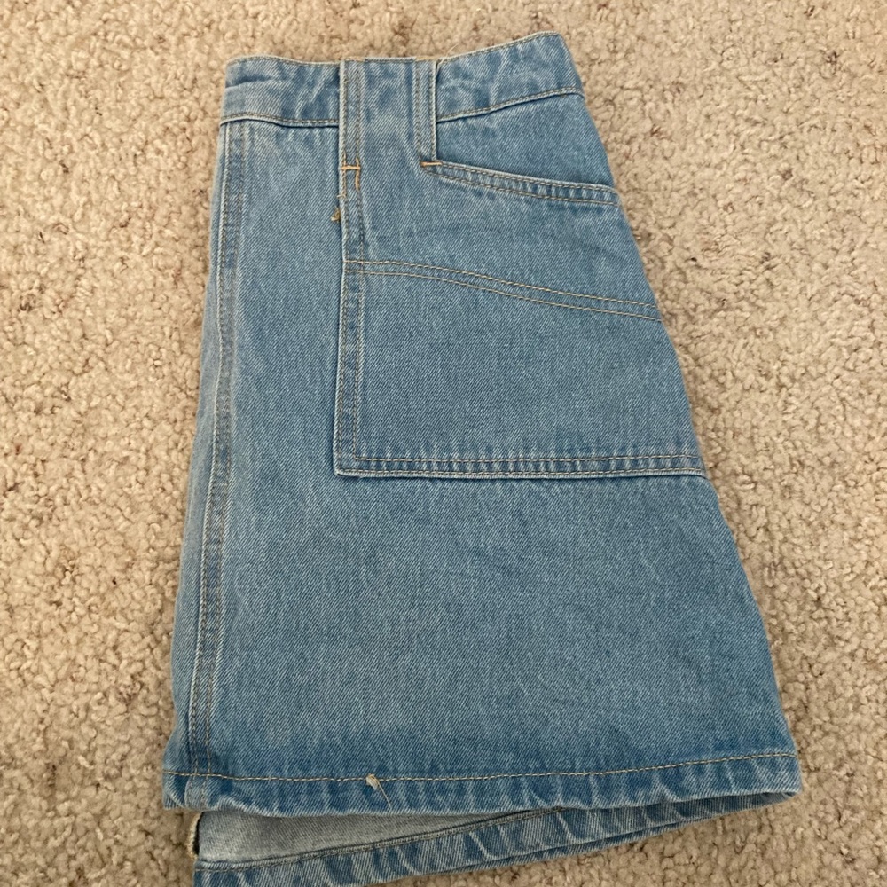 Denim jean skirt, zipper on the back